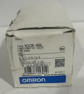 Omron H3CR-H8L Solid State Power-Off Delay 12 Second Timer NEW NEW NEW - Image 1 of 4