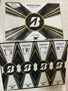 Pelotas de golf Bridgestone Tour B X blancas 1 docena - Imagen 1 de 2