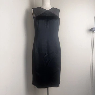 Vestido Emanuel Ungaro Pequeño Negro Vaina Top Talla 8P Pequeño Usado en Excelente Condición Foto 1 de 4