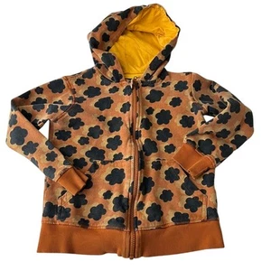 Pact Organic Cotton Zip Up Hooded Sweatshirt Girls Size 6/7 - Picture 1 of 9