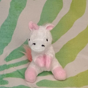 Whimzy Pets Dreamer weiß rosa Einhorn 3 Zoll Mini Plüsch - Bild 1 von 6