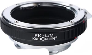 K&F Concept Manual Lens Adapter for Pentax K Mount Lens to Leica M LM Cameras - Picture 1 of 6