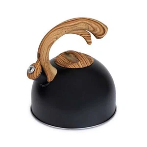 Elle Decor 3 Quart schwarzer Teekessel mit Holzgriff - Bild 1 von 9