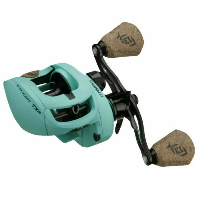 13 Fishing Concept TX2 Baitcast Reel Seafoam Green - TX2-7.5-LH