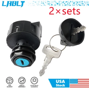 LABLT 2×Ignition Key Switch For 2006-2014 Polaris Hawkeye 300 325 400 ATV - Picture 1 of 9