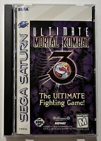 Ultimate Mortal Kombat 3 - Sega Saturn - CLEANED - TESTED - AUTHENTIC - CIB