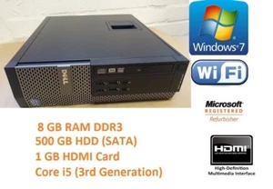 Dell OptiPlex 7010 SFF Intel Core i5 3rd Gen 8GB, 500GB,HDMI New, Windows 7 Pro - Picture 1 of 6