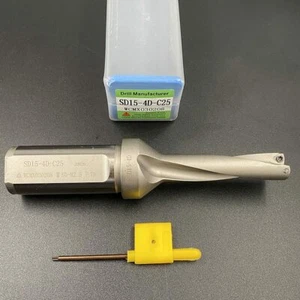 Taladro en U C25-4D 15 mm CNC indexable WC U Broca, para insertos WCMX030208 #UD-15 - Imagen 1 de 10