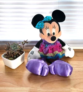 Bailarina de Peluche Minnie Mouse Parques Walt Disney Multicolor Fiesta Tutú Muñeca 13" - Imagen 1 de 5