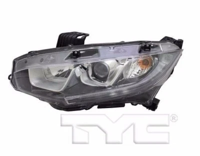 TYC Left Side Halogen Headlight For Honda Civic None Touring 2016-2018 Model - Image 1 of 3