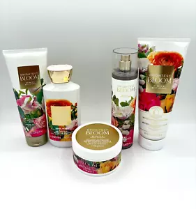 Bath & Body Works Brightest Bloom Mist Wash Cream Butter Lotion 5 PC Gift Set Nw - Picture 1 of 6