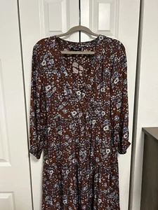Madewell Fall Floral Dress M - Picture 1 of 3