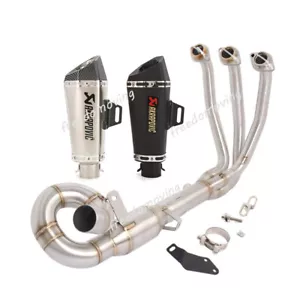 For CFMOTO 675SR 2024 2025 Whole Exhaust System Front Link Pipe Muffler Silencer - Picture 1 of 15
