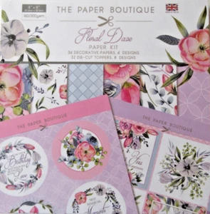 THE PAPER BOUTIQUE - FLORAL DAZE - 8 X 8 PAPER KIT - 36 SHEETS DECORATIVE PAPERS - Imagen 1 de 1