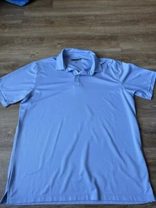 Men’s XL Pebble Beach Dry-Luxe Performance Light Blue Golf Polo Shirt - Picture 1 of 3