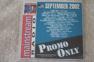 Promo Only Mainstream Radio Sep 2002 VG+ USA CD Avril Lavigne Bon Jovi Pink - Picture 1 of 2