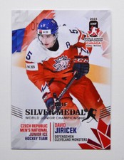2023 BY Cards IIHF World Junior Championship Czechia #27 David Jiricek