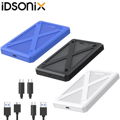 IDSONIX Hard Drive Enclosure 2.5 Inch USB 3.0 - External Case SSD HDD Caddy SATA