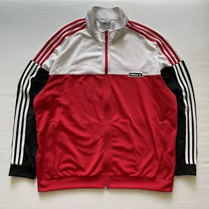 Adidas Track Jacket Mens 2XL Red White Black Split Firebird Originals Hip Hop - Picture 1 of 11