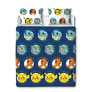 Pokemon Gotta Double Duvet Cover & Pillowcase Set Reversible Boys Girls Official - Picture 1 of 9