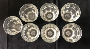 Bicchieri Duralex francesi vintage LOTTO di 7 stoviglie bevande 8 oz. Alto 3,5" - Foto 1 di 7
