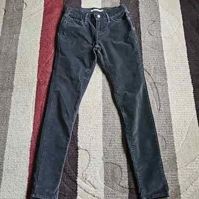 Pantalones de pana marrón súper ajustados Levi's 710 para mujer talla 26" cintura X 28" entrepierna Foto 1 de 4