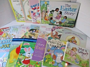 Easter Day Lot of 18 Children’s Books - Free Shipping -Christian Holiday Readers - Picture 1 of 9