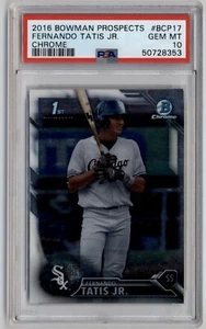 2016 Bowman Prospects #BCP-17 Fernando Tatis Jr 1st Chrome PSA 10 GEM Rookie RC - Picture 1 of 2