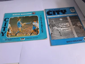 MANCHESTER CITY Programmes 1978 & 1973 Leeds & Southampton - Picture 1 of 3