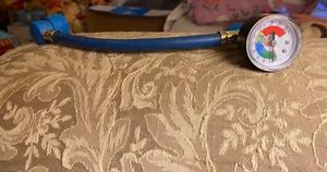 Refrigerant Charge Hose ID wp 500 psi bp 2500 psi With Gauge With Tags 11" Long - Picture 1 of 5
