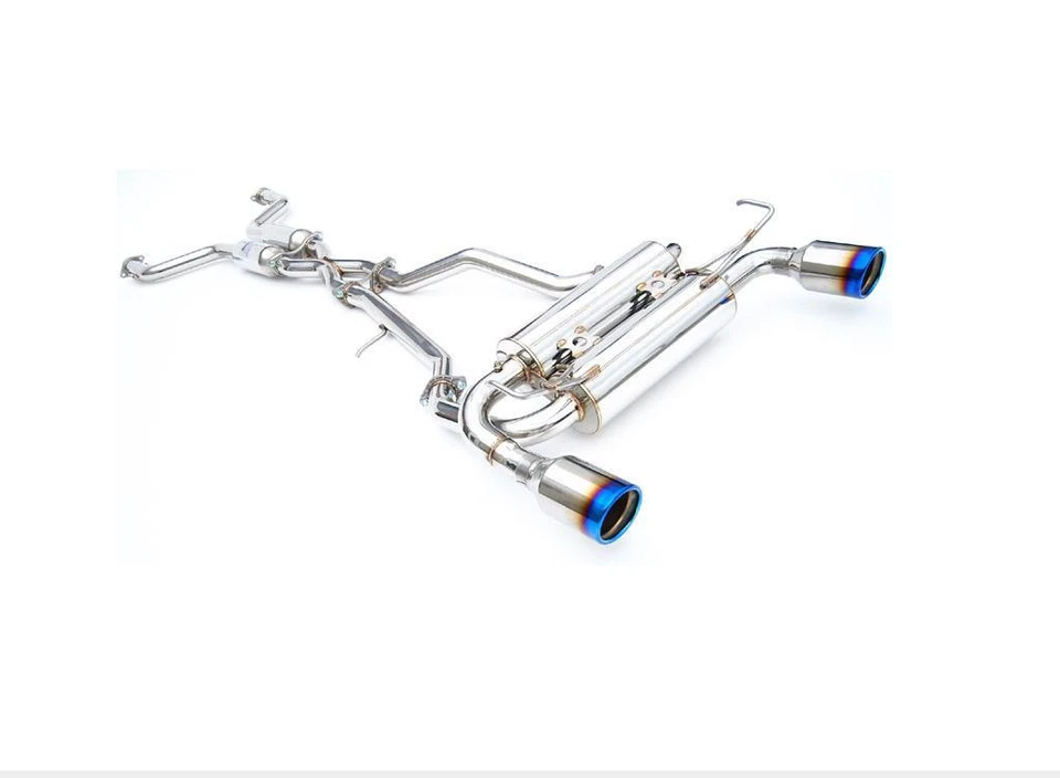 Escape Invidia Gemini Rolled Ti Ti Ti Ti Tip Catback para 2017+ Infiniti Q60 3.0 TT Foto 1 de 1