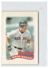 1989 Topps Major League Leaders Minis #45 Wade Boggs Boston Red Sox 3S3