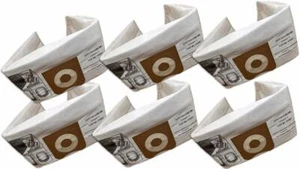 6 Replacements HEPA Ridgid VF3501 3-4.5 Gallon Wet/Dry Vacuum Bags Part # VF3501 - Picture 1 of 2