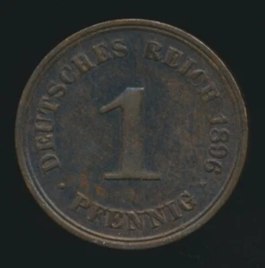 Germany - Empire 1896A PFENNIG (Copper) - Picture 1 of 2