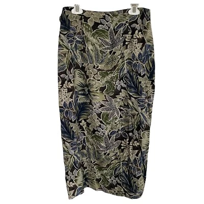 Paul Harris Design Mujer Pequeña Floral Frontal Envoltura Atada En Lateral Falda Foto 1 de 4