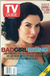 TV GUIDE - 2001 - LARA FLYNN BOYLE COVER  + SURVIVOR 2-JERRI + JAMES GANDOLFINI  - Picture 1 of 1