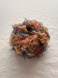 Trendsetter "MARRAKECH" #439 Orange/Blue Soft Colorful Eyelash Nylon/Polyester - Picture 1 of 4
