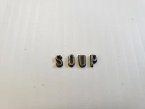 Metall Buchstaben Miniatur 1/4 Zoll gerade Schreibmaschine Schrift * Preis pro Buchstabe - Bild 1 von 1