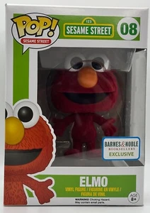 Funko Pop! Sesame Street #08 Elmo Flocked Vinyl Figure - Picture 1 of 9