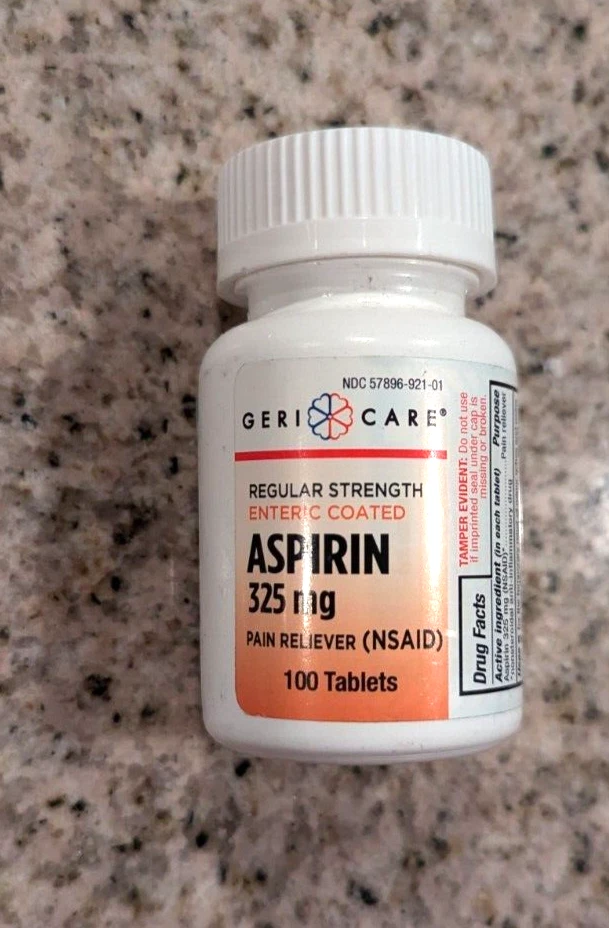 Gericare Enteric Coated Aspirin 325mg 100 Tablets