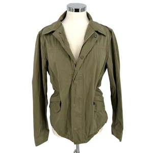 Theory Donaldson Sturdy Utility Jacket Olive Green Size Medium - Picture 1 of 16