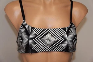 NWT PILYQ Swimsuit Bikini Top Size S Embroidered Lila Geometr Diamond - Picture 1 of 5