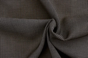 PURE WOOL GREY & BLACK FINE CHECK LUXURY TAILORING MADE IN ITALY FOR DIOR E48 - Picture 1 of 8