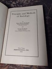 Principles and Methods of Sociology by James Reinhardt -1932 -Hardcover -Soc Sci