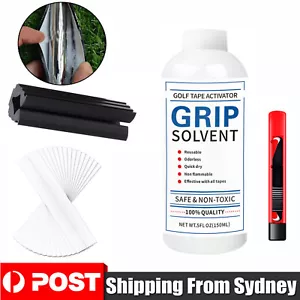 Golf Club Grip Set Grip Solvent Repair Hook Blade Golf Grip Tape and Solvent AUS - Picture 1 of 10