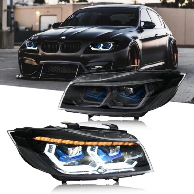 New Headlights for 2005-2012 BMW e90 e91 328i 335i 328xi 335d 335xi Sedan 4-door Foto 1 de 4