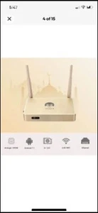 Model 9 Golden Arabic TV Box Android Amlogic S905W Lebanese 4K Smart Receiver - Picture 1 of 5