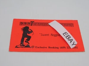 Trevor James Band San Diego Calif Business Card Sweet Reggae Music Ocean Beach - Picture 1 of 2