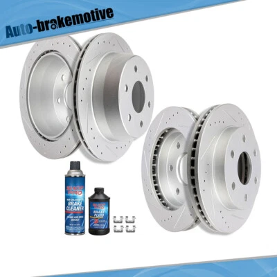 FOR 2WD 4WD ASTRO SILVERADO GMC SIERRA SAFARI YUKON XL FRONT + REAR BRAKE ROTORS Foto 1 de 4