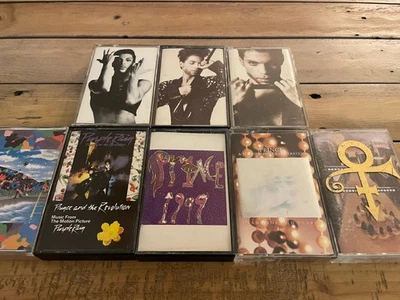 PRINCE 8 cassette LOT  HITS 1 & 2 Under Cherry Moon 1999 Purple Rain Love Symbol - Image 1 of 4